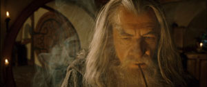 Gandalf thinks about what he hears.